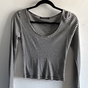Brandy Melville Striped Crop Top
